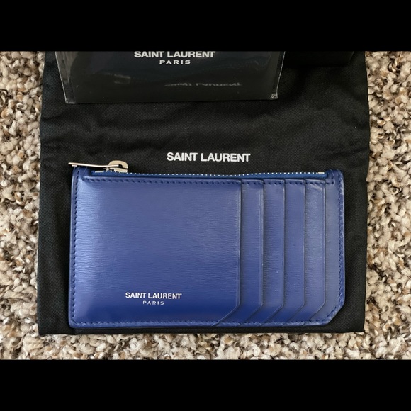 Saint Laurent Other - Authentic Saint Laurent Zipped Fragment Card Holder